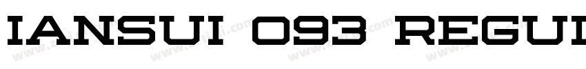 Iansui 093 Regular字体转换